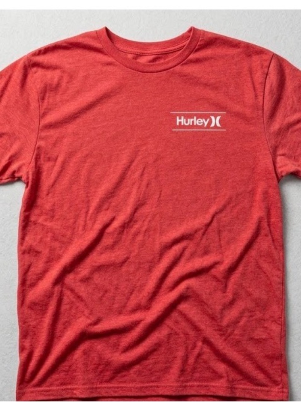 Hurley Men's Red Short Sleeve Logo Tee